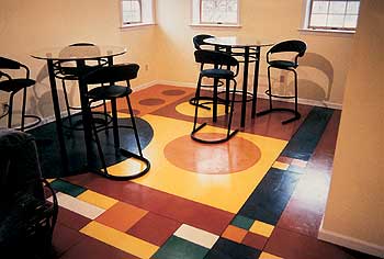 Stamped concrete microtop